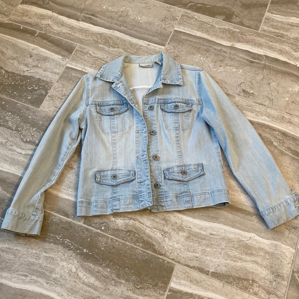 Chico’s denim jacket 0